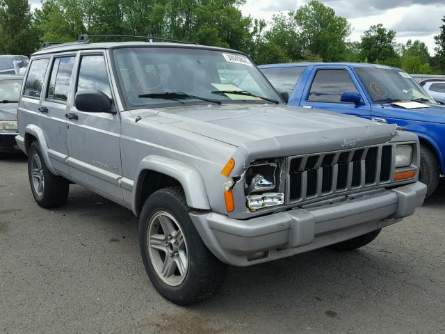 1J4FF58S4YL160933 - 2000 JEEP CHEROKEE C SILVER photo 1