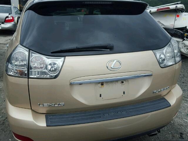 2T2HK31U69C125311 - 2009 LEXUS RX 350 GOLD photo 9