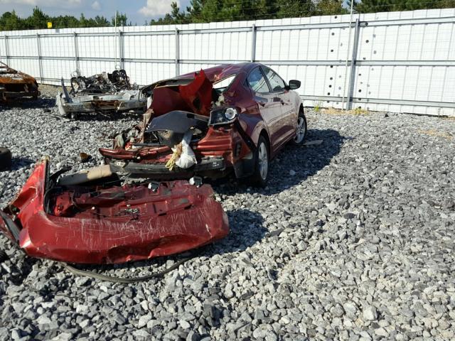 5NPDH4AE7DH385920 - 2013 HYUNDAI ELANTRA RED photo 4