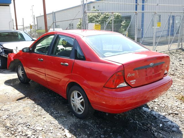 1FAFP34324W193773 - 2004 FORD FOCUS SE C RED photo 3
