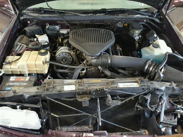 1G1BL52P5TR125981 - 1996 CHEVROLET CAPRICE CL MAROON photo 7