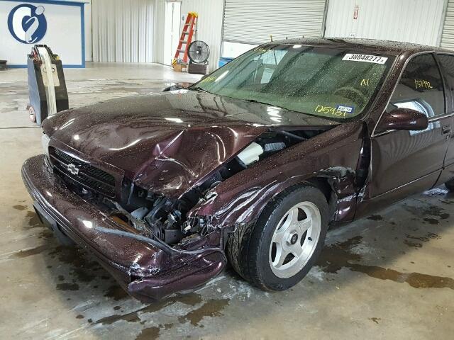 1G1BL52P5TR125981 - 1996 CHEVROLET CAPRICE CL MAROON photo 9