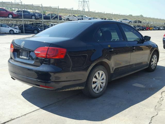 3VW2K7AJ8BM392547 - 2011 VOLKSWAGEN JETTA BASE 黑色 照片 4