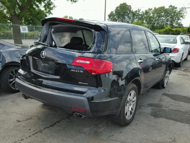 2HNYD28409H522558 - 2009 ACURA MDX TECHNO BLACK photo 4