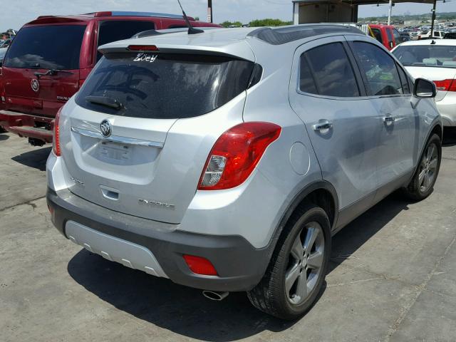 KL4CJBSB1EB680730 - 2014 BUICK ENCORE CON SILVER photo 4