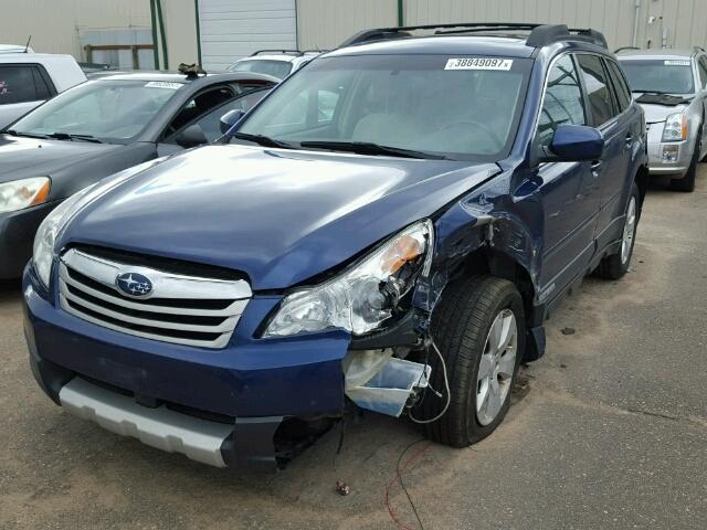 4S4BRCKC7B3412209 - 2011 SUBARU OUTBACK 2. BLUE photo 2