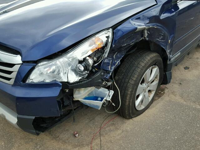 4S4BRCKC7B3412209 - 2011 SUBARU OUTBACK 2. BLUE photo 9