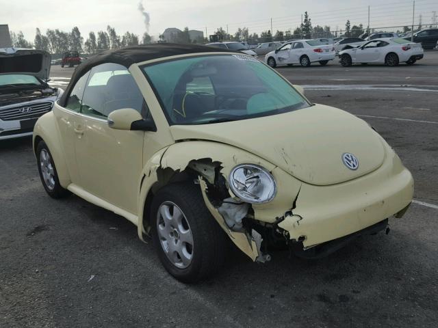 3VWCK21Y93M302604 - 2003 VOLKSWAGEN NEW BEETLE YELLOW photo 1