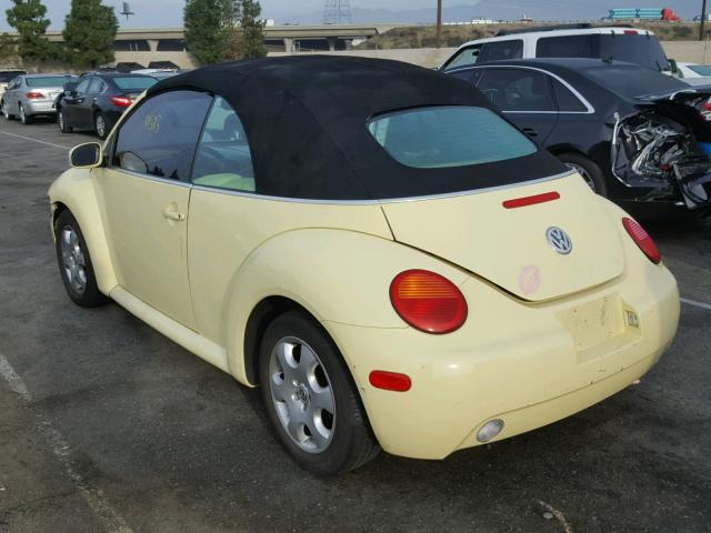 3VWCK21Y93M302604 - 2003 VOLKSWAGEN NEW BEETLE Sarı foto 3
