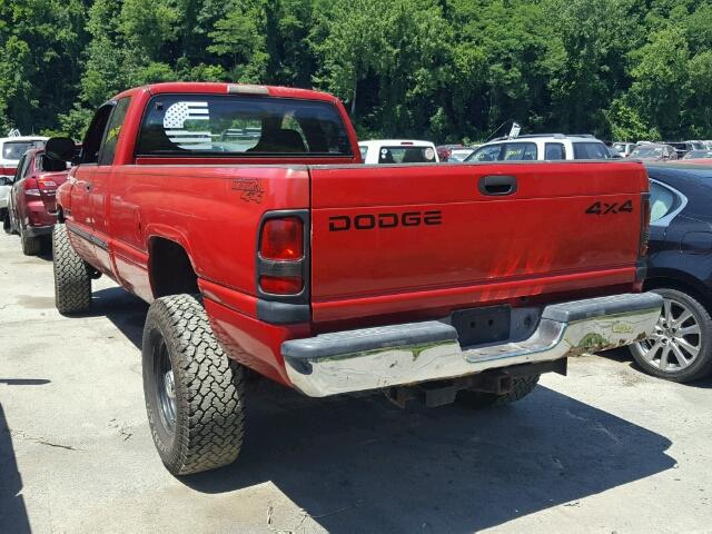 3B7KF23601G217547 - 2001 DODGE RAM 2500 RED photo 3