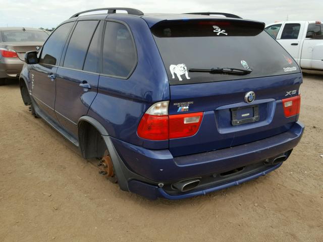 5UXFA93515LE83427 - 2005 BMW X5 4.8IS BLUE photo 3