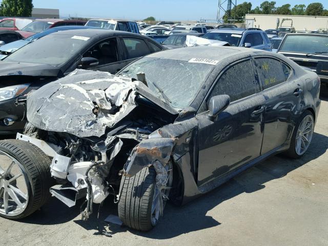 JTHBP262785002074 - 2008 LEXUS IS-F BLACK photo 2