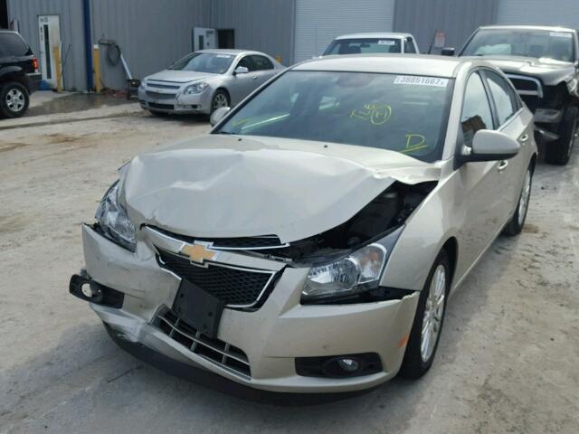 1G1PH5SB5D7310038 - 2013 CHEVROLET CRUZE ECO SILVER photo 2