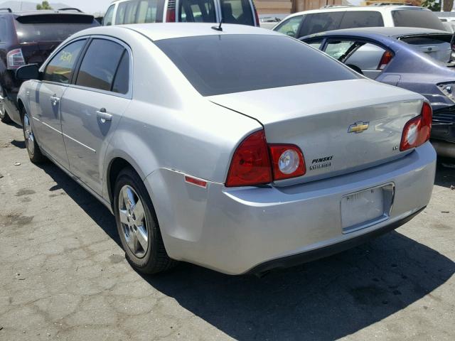 1G1ZG57B48F228835 - 2008 CHEVROLET MALIBU LS 银色 照片 3