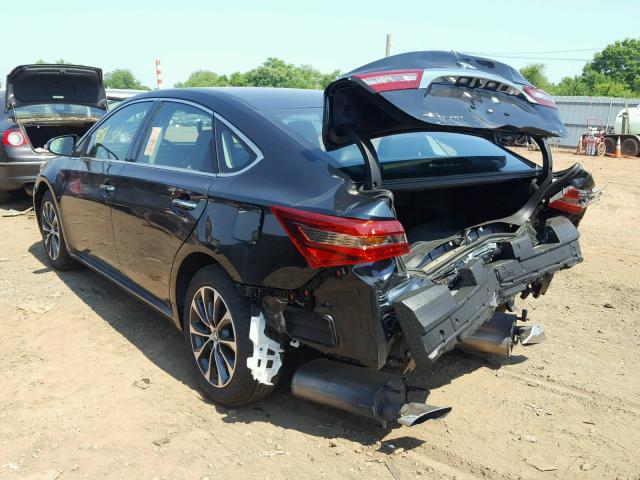 4T1BK1EB0JU285694 - 2018 TOYOTA AVALON XLE BLACK photo 3