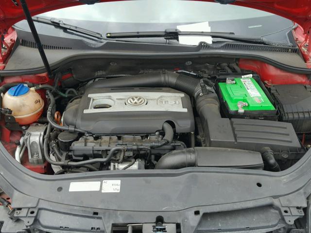 WVWBW7AH2CV010489 - 2012 VOLKSWAGEN EOS KOMFOR წითელი ფოტო 7