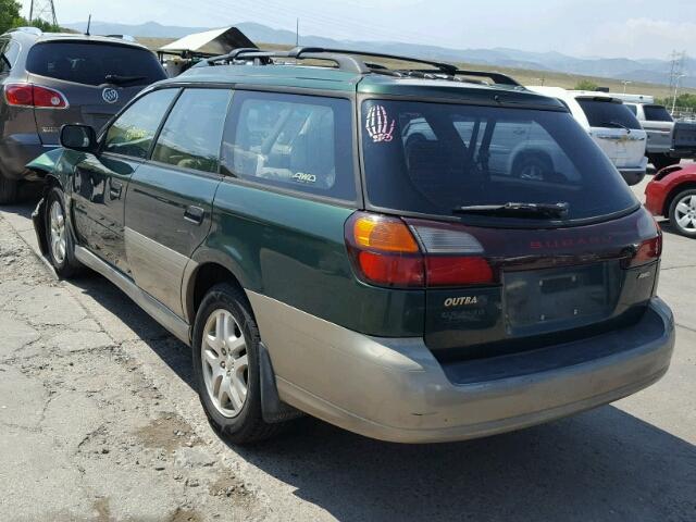 4S3BH665X27622946 - 2002 SUBARU LEGACY OUT GREEN photo 3