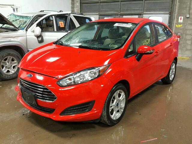 3FADP4BJ4FM123645 - 2015 FORD FIESTA RED photo 2