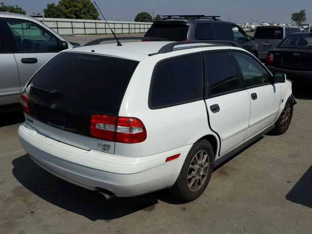 YV1VW27524F078648 - 2004 VOLVO V40 1.9T WHITE photo 4