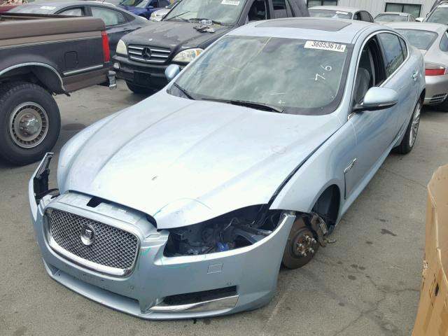 SAJWA0E77D8S74320 - 2013 JAGUAR XF BLUE photo 2