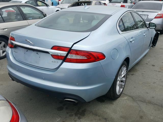 SAJWA0E77D8S74320 - 2013 JAGUAR XF BLUE photo 4