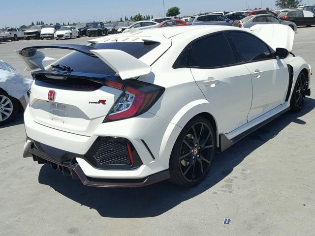 SHHFK8G78HU200397 - 2017 HONDA CIVIC TYPE WHITE photo 4