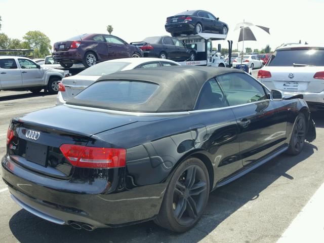 WAUVGAFH4AN025053 - 2010 AUDI S5 PRESTIG BLACK photo 4