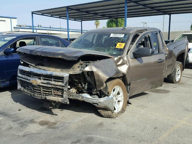 1GCVKREC3EZ226074 - 2014 CHEVROLET SILVERADO BROWN photo 2