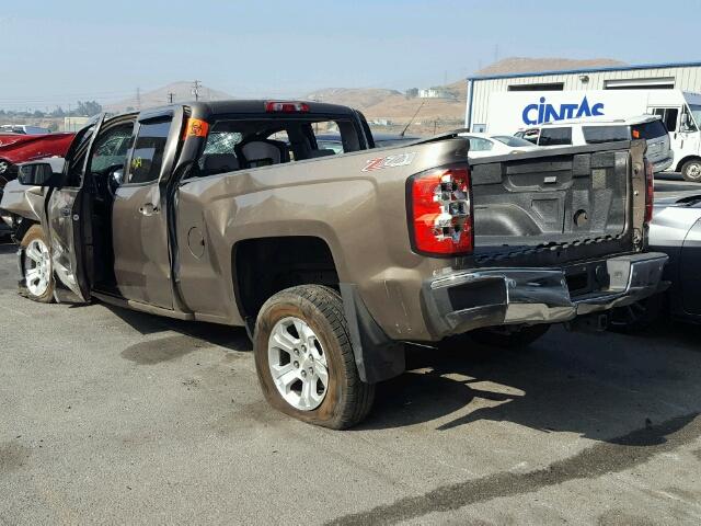 1GCVKREC3EZ226074 - 2014 CHEVROLET SILVERADO BROWN photo 3