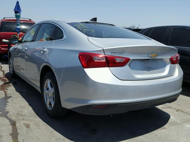 1G1ZB5ST7HF207184 - 2017 CHEVROLET MALIBU LS SILVER photo 3