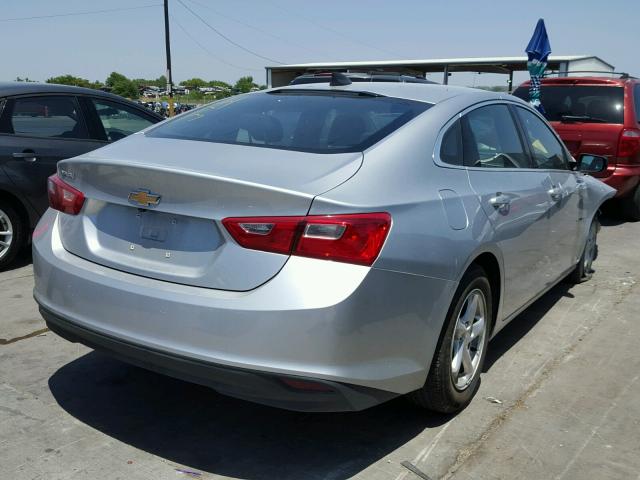 1G1ZB5ST7HF207184 - 2017 CHEVROLET MALIBU LS SILVER photo 4