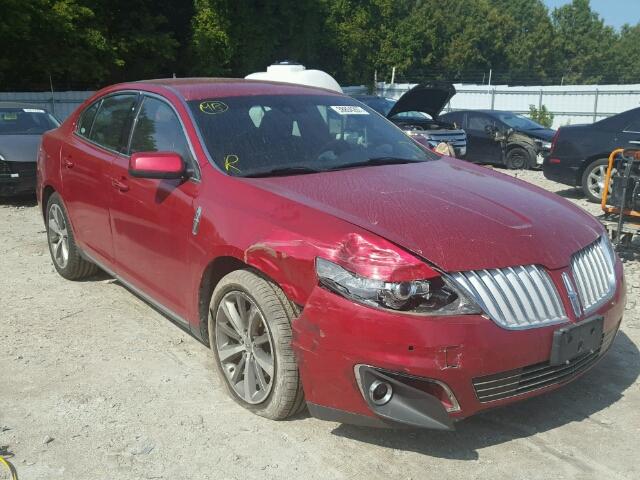 1LNHL9DR2AG611918 - 2010 LINCOLN MKS RED photo 1