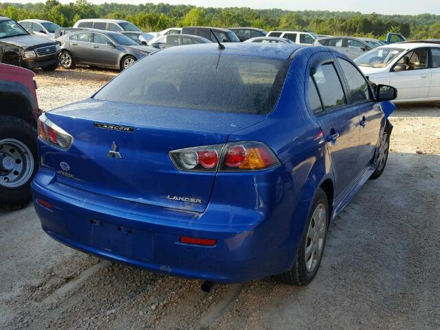 JA32U2FU3FU013179 - 2015 MITSUBISHI LANCER ES BLUE photo 4