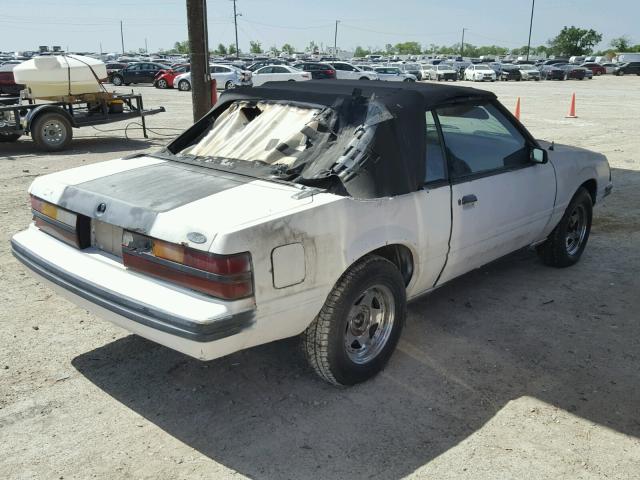 1FABP2737EF208712 - 1984 FORD MUSTANG GL WHITE photo 4