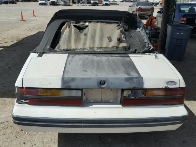 1FABP2737EF208712 - 1984 FORD MUSTANG GL WHITE photo 9