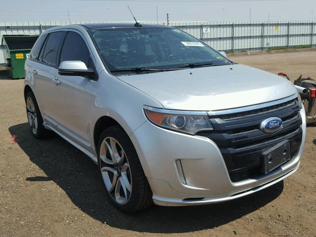 2FMDK4AK2DBB53661 - 2013 FORD EDGE SPORT SILVER photo 1