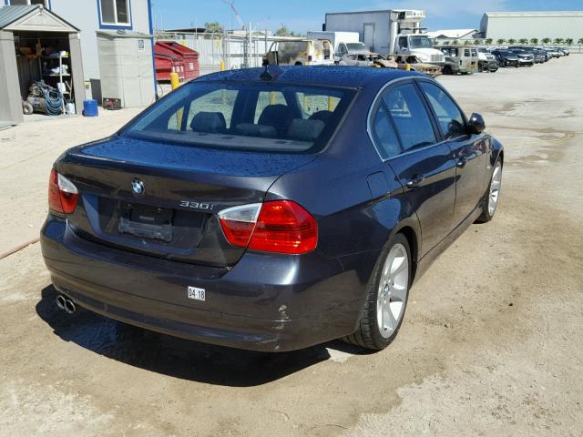 WBAVB33536PS05902 - 2006 BMW 330 I GRAY photo 4