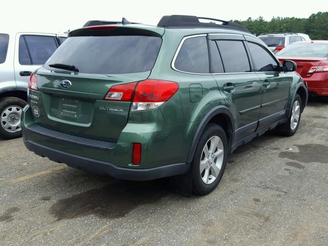 4S4BRCLC6D3263213 - 2013 SUBARU OUTBACK 2. GREEN photo 4