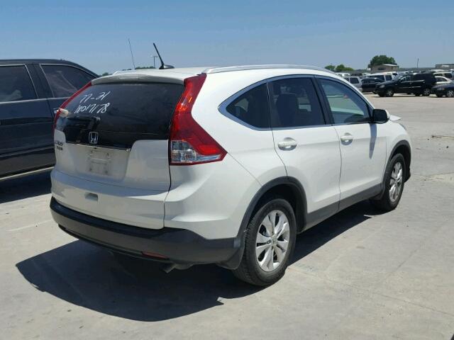 5J6RM3H7XEL033408 - 2014 HONDA CR-V EXL WHITE photo 4