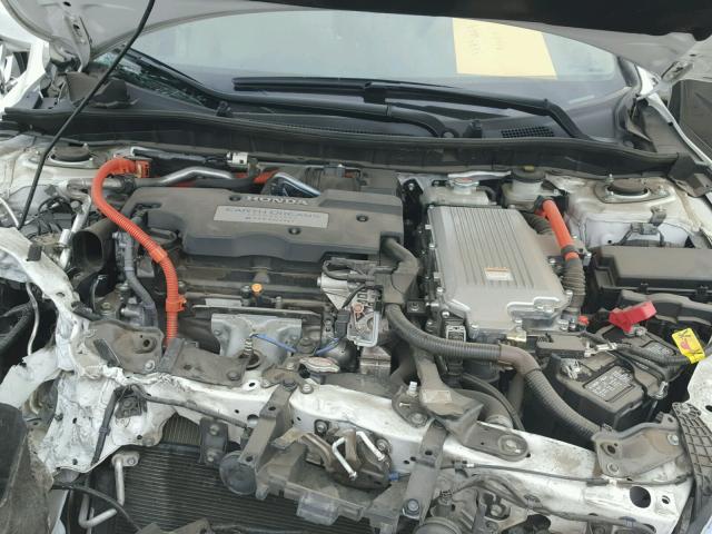 1HGCR6F76FA009882 - 2015 HONDA ACCORD HYB WHITE photo 7