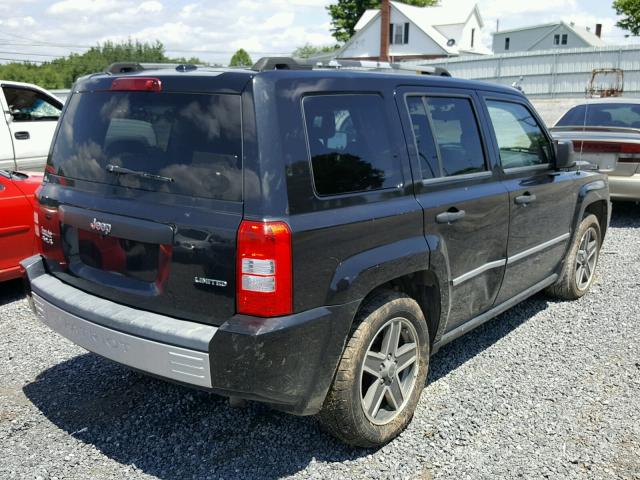 1J4FF48B39D215989 - 2009 JEEP PATRIOT LI BLACK photo 4