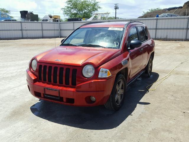 1J8FT47W97D161218 - 2007 JEEP COMPASS RED photo 2