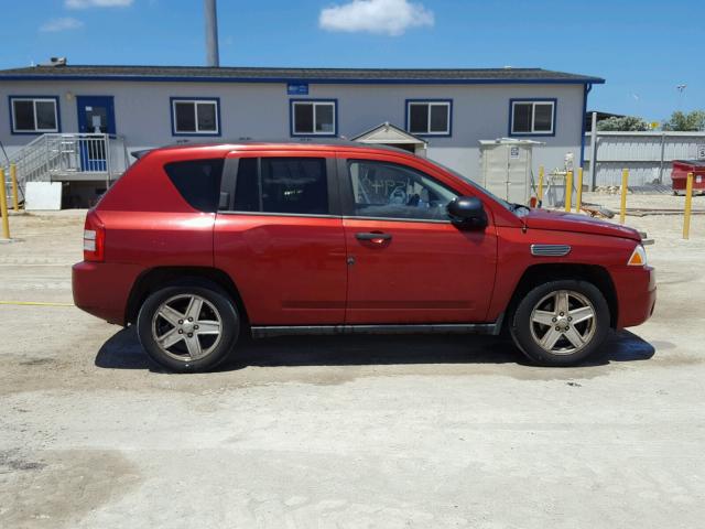 1J8FT47W97D161218 - 2007 JEEP COMPASS RED photo 9