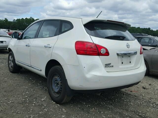 JN8AS5MT4DW511346 - 2013 NISSAN ROGUE S WHITE photo 3