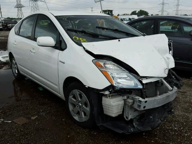 JTDKB20U683376438 - 2008 TOYOTA PRIUS WHITE photo 1