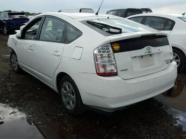 JTDKB20U683376438 - 2008 TOYOTA PRIUS WHITE photo 3