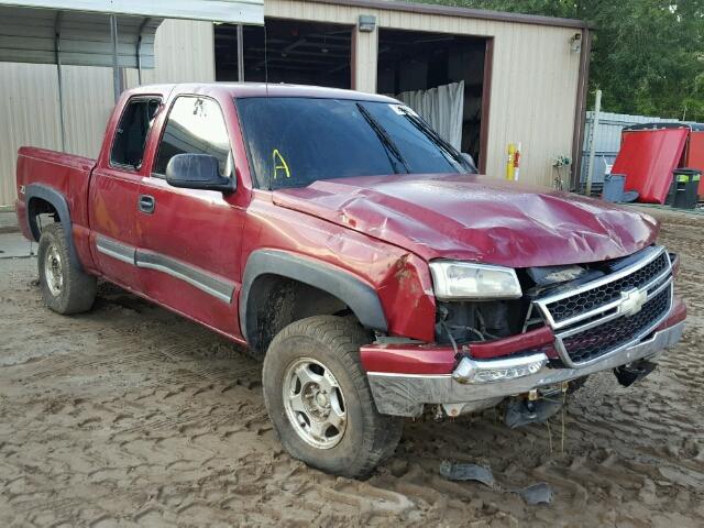 1GCEK19T46Z165279 - 2006 CHEVROLET SILVERADO BURGUNDY photo 1