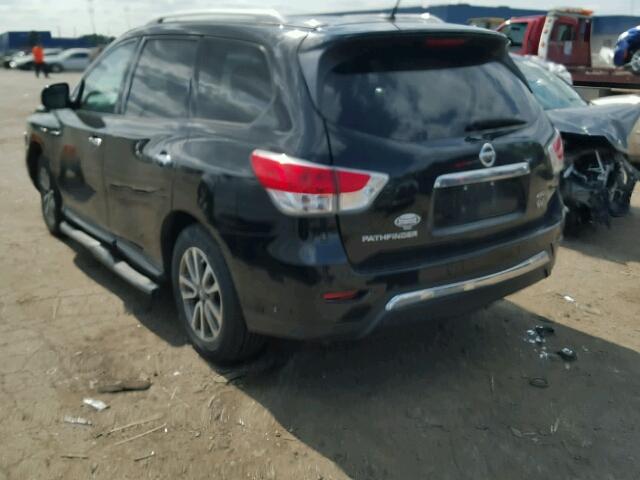 5N1AR2MM5DC671389 - 2013 NISSAN PATHFINDER BLACK photo 3