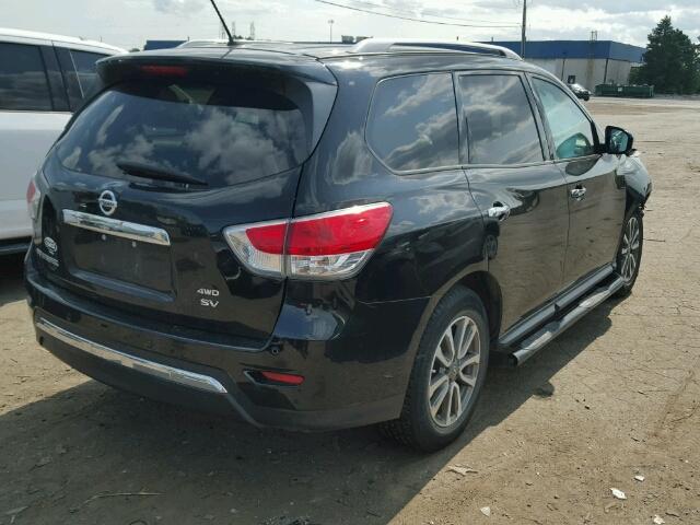 5N1AR2MM5DC671389 - 2013 NISSAN PATHFINDER BLACK photo 4