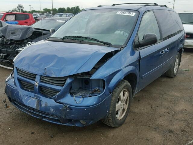 2D4GP44LX5R288051 - 2005 DODGE GRAND CARA BLUE photo 2